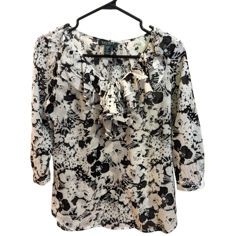 🌟Host Pick🌟 Ralph Lauren Cotton Blouse PM